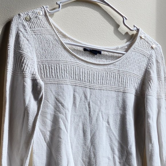 American Eagle Outfitters Cream Jersey Size Small - Picture 3 of 15